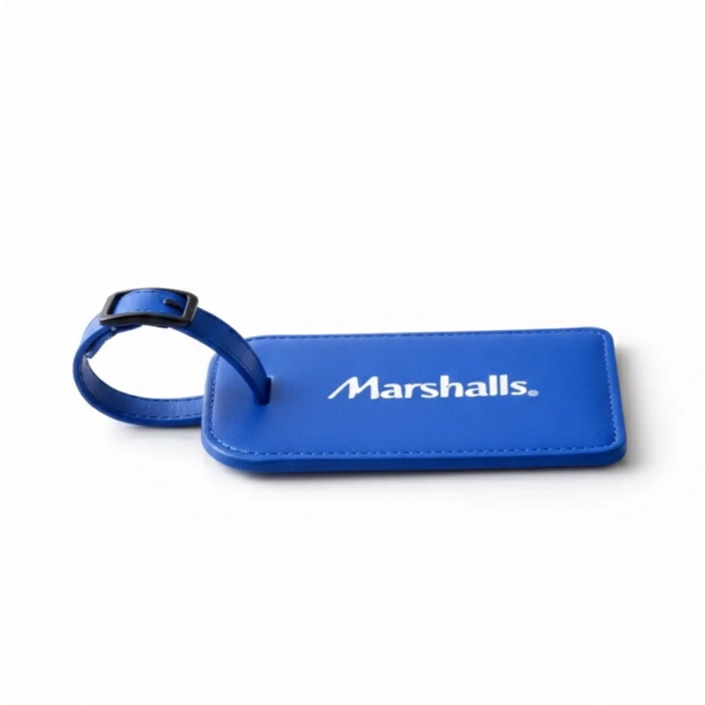 Marshalls Blue Luggage Suitcase Carryon Bag Identification Tag